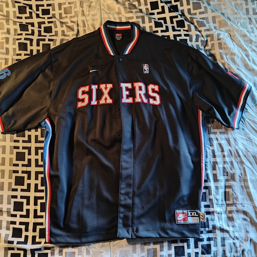 Nike Throwback Sixers Shooting Shirt